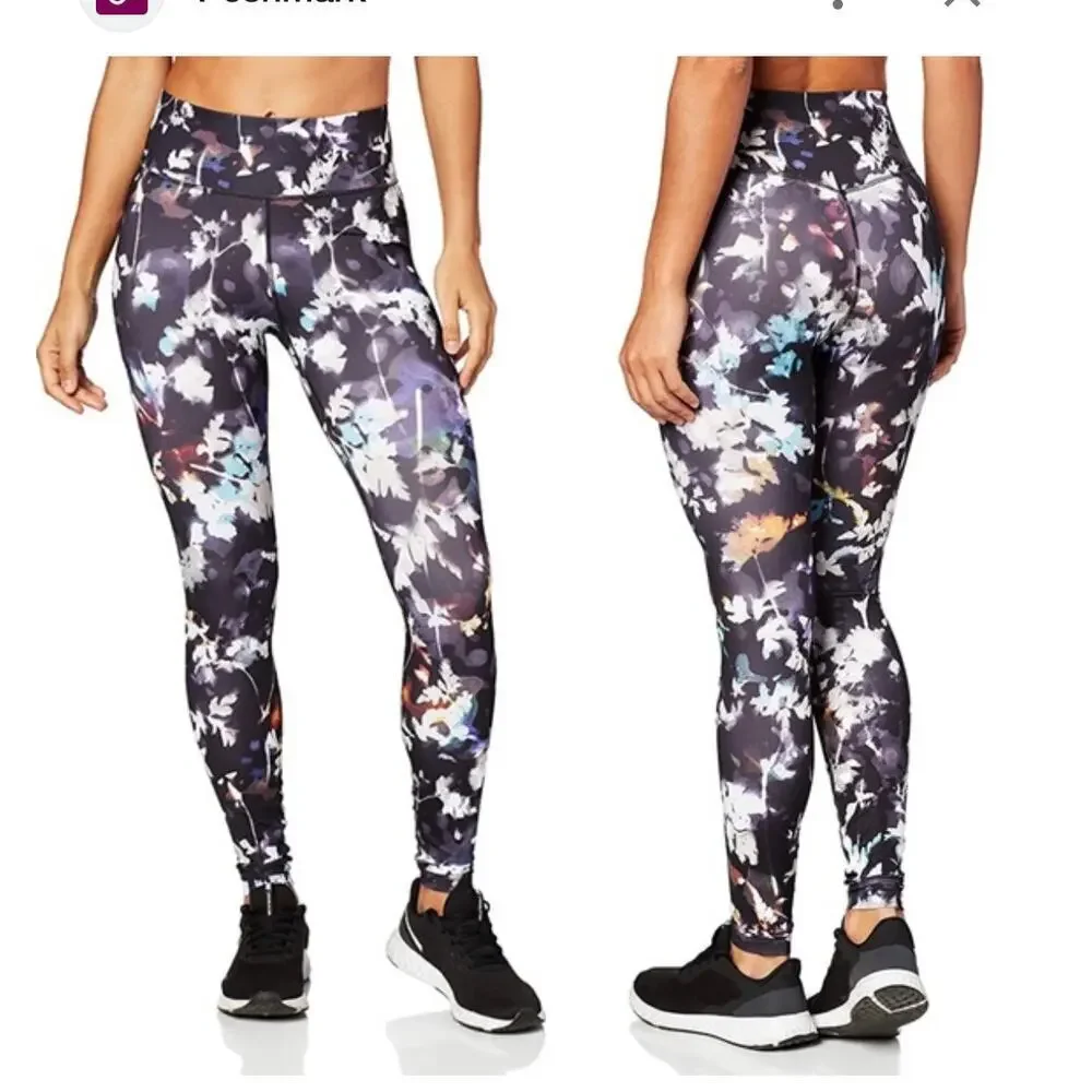 Nike Dri Fit Floral Printed Leggings Size Small